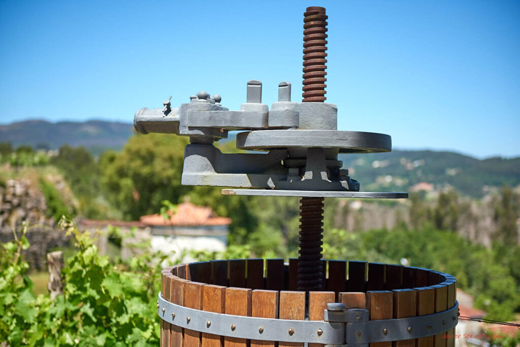 Prensa que se utiliza en enología