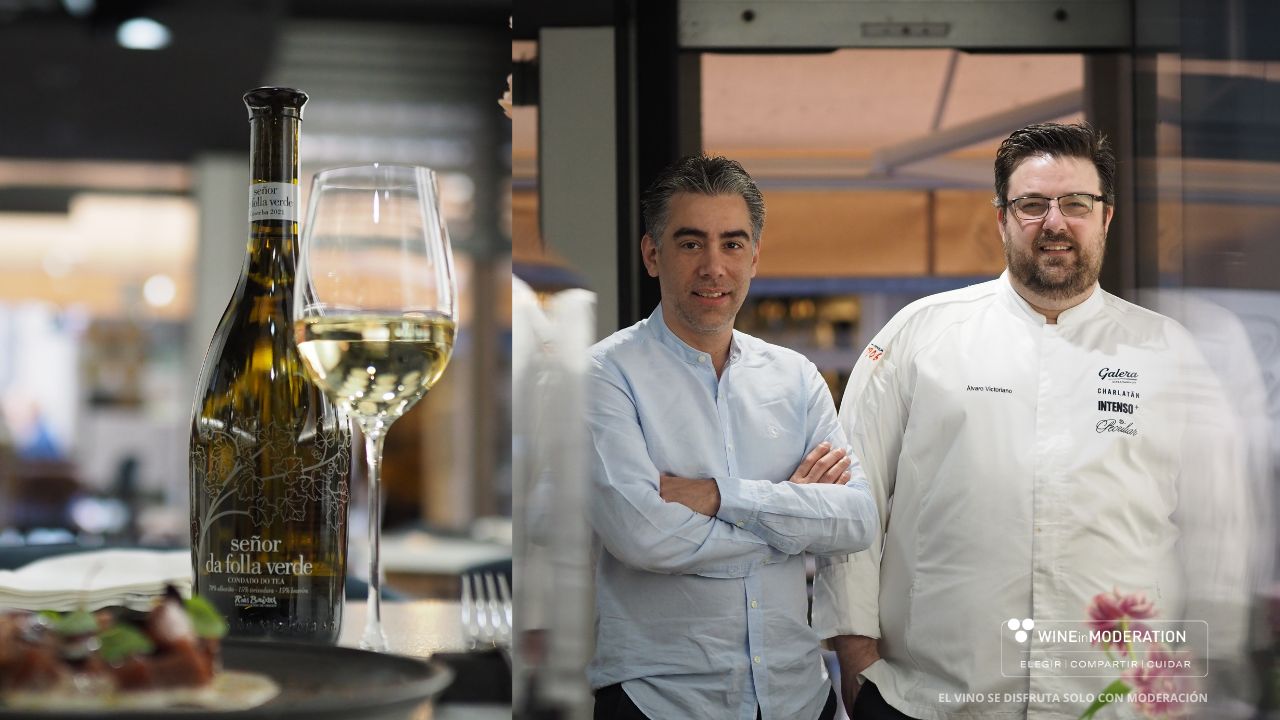 Tartar de atún y vino blanco Bodegas Marqués de Vizhoja