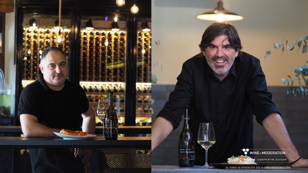 Raya a la gallega y vino blanco Bodegas Marqués de Vizhoja